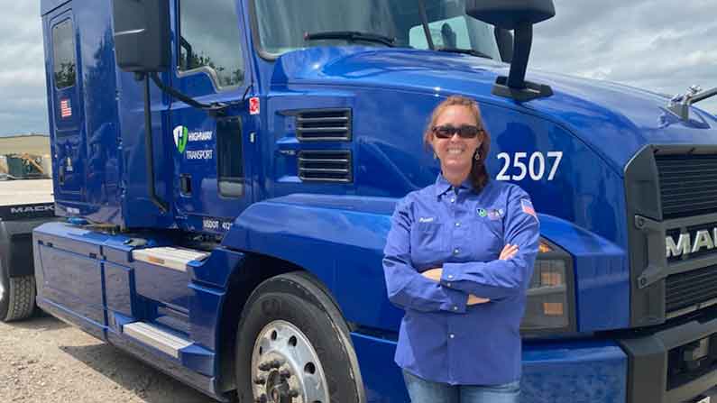 Pam, Highway Transport tanker truck driver